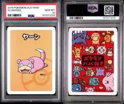 PSA 10 Gem Mint Slowpoke - 2019 Pokemon Old Maid - Image 3
