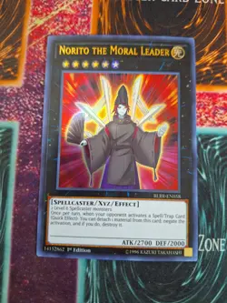 Yu-Gi-Oh! Norito the Moral Leader BLRR-EN0358 Ultra Rare 1st Edition Near Mint - Image 1