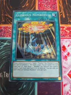 Yugioh Glorious Numbers BLRR-EN035 Secret Rare 1st Edition Near Mint - Image 1