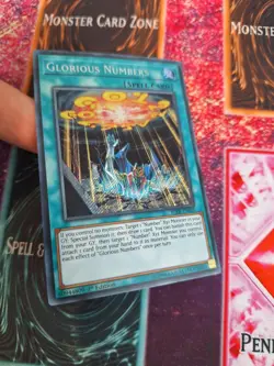 Yugioh Glorious Numbers BLRR-EN035 Secret Rare 1st Edition Near Mint - Image 2