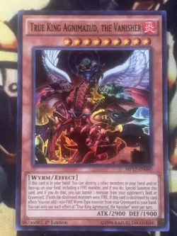 Yugioh: True King Agnimazud, The Vanisher - MP17-EN080 - Ultra Rare - 1st Ed LP - Image 1