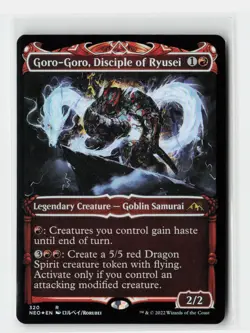 Goro-Goro, Disciple of Ryusei (Showcase) Kamigawa: Neon Dynasty FOIL MTG Card - Image 1