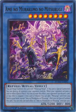 Yu-Gi-Oh! - Ame no Murakumo no Mitsurugi (Ultra Rare) (SUDA-EN092) - Supreme Da - Image 1