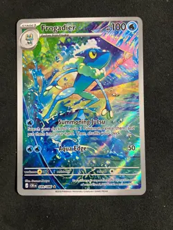 Frogadier 089/086 Chaos Rising IR 2026 NM card in hand RH Frogadier 021/086 - Image 1