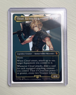 Cloud, Ex-SOLDIER (Borderless) Foil - Final Fantasy - MTG English - Image 1