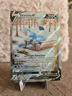 pokemon Glaziola V EVS 175/203 drachenwandel Deutsch Karte NM ultra Rare tcg - Image 1