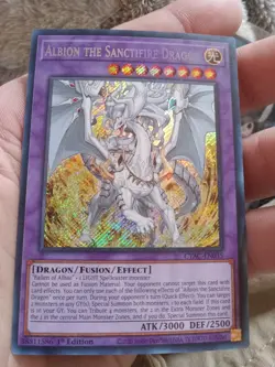 Yu-Gi-Oh! TCG Albion the Sanctifire Dragon Cyberstorm Access Secret Rare - Image 1