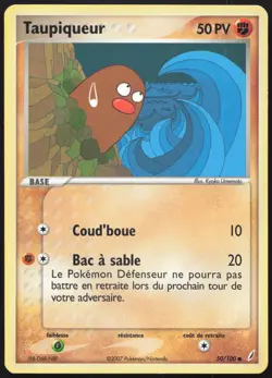Carte Pokemon Taupiqueur 50/100 Gardiens de Cristal Francais - Image 1