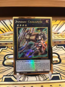 Yugioh Zoodiak-Chakanine MAGO-EN037 Premium Gold Rare - Image 1