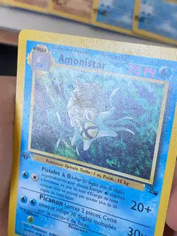 CARTE POKEMON AMONISTAR 40/62 EDITION 1 FR UNCO WIZARDS FOSSILE - PL - Image 2