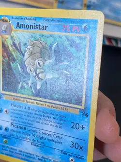 CARTE POKEMON AMONISTAR 40/62 EDITION 1 FR UNCO WIZARDS FOSSILE - PL - Image 3