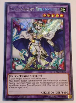 ( GEM-KNIGHT SERAPHINITE ) - Secret Rare - SHVA-EN048 - 1st - NM - Yu-Gi-Oh - Image 1