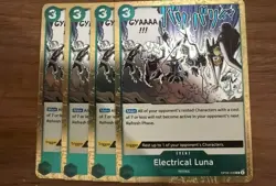 Electrical Luna - One Piece Two Legends OP08-036 4x Playset Rare - UK Seller - Image 1