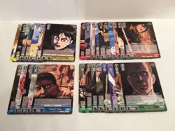 Weiss Schwarz Attack on Titan Vol 2 booster pack set of uncommon cards x1 U - Image 1