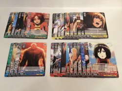 Weiss Schwarz Attack on Titan Vol 1 booster pack set of uncommon cards x1 U - Image 1