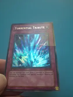 Yugioh - Torrential Tribute Ultra Rare 1st Edition LON-025 HP - Image 1
