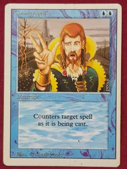 Magic The Gathering REVISED EDITION COUNTERSPELL blue card MTG - Image 1
