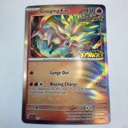 Scarlet & Violet Gouging Fire 151 SV Pre-Release Promo Holo Card - Image 1