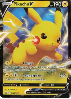 Pikachu V - SWSH061 - SWSH: Sword & Shield Promo Cards (SWSD) - Image 1
