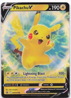 SWSH: Sword & Shield Promo Cards #SWSH198 Pikachu V - Image 1