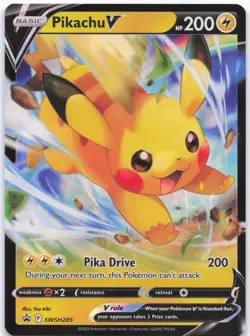 SWSH: Sword & Shield Promo Cards #SWSH285 Pikachu V LP - Image 1
