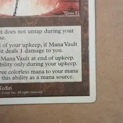 Wizards of the Coast MTG Mana Vault Core Set 5th Edition Regular Artifact Rare - Image 4