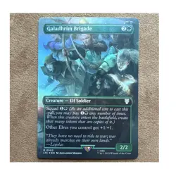 Galadhrim Brigade #0502 Commander: LOTR Creature Elf Soldier Rare FOIL MTG 2023 - Image 1