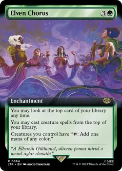 Elven Chorus Extended Art The Lord of the Rings NM MTG - Image 1