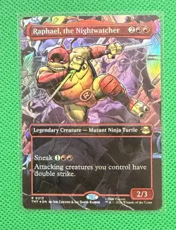 Lot 4 TMNT MTG Rare FOIL Nightwatcher Cutting Edge Weirdness to 11 Gadget Master - Image 2