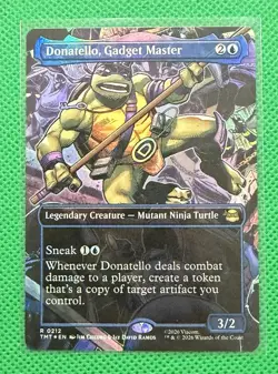 Lot 4 TMNT MTG Rare FOIL Nightwatcher Cutting Edge Weirdness to 11 Gadget Master - Image 3