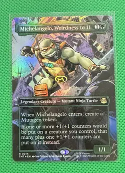 Lot 4 TMNT MTG Rare FOIL Nightwatcher Cutting Edge Weirdness to 11 Gadget Master - Image 4