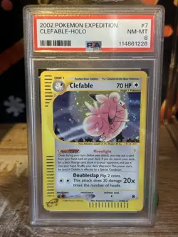 Pokemon TCG Clefable Reverse Holo Expedition 41/165 Rare PSA 8 NEAR MINT - Image 1
