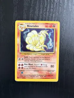 Ninetales 12/102 Holo - Base Set, english Pokemon TCG Vintage - Image 1