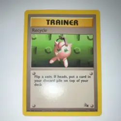 Pokemon TCG Recycle 61/62 Fossil Trainer Unlimited English Regular 1999 - Image 1