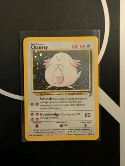 Chansey 3 Base Set 2 Unlimited Holo Rare - Pokemon TCG - Image 1