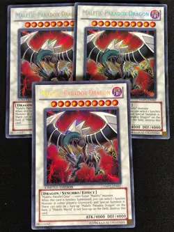 Yugioh Malefic Paradox Dragon YMP1-EN007 Secret X3 (MP) - Image 1