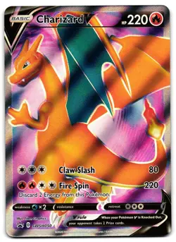 Charizard V SWSH050 - 🌊 Sword & Shield Promo Pokemon TCG Holo 🖤 - NM - Image 1