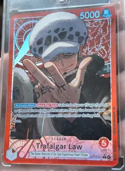 Trafalgar Law (OP14-001/237) OP14 The Azure Sea's Seven NM FOIL- Leader Alt Art - Image 1