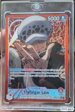 Trafalgar Law (OP14-001/237) OP14 The Azure Sea's Seven NM FOIL- Leader Alt Art - Image 3