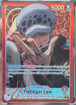 Trafalgar Law (OP14-001/237) OP14 The Azure Sea's Seven NM FOIL- Leader Alt Art - Image 4