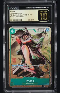 CGC Pristine 10 Ryuma P-072 Premium Card Collection Best Selection Vol. 3 - Image 1