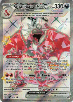Charizard ex Holo Promo SV: Scarlet & Violet Promo Cards 074 NM - Image 1