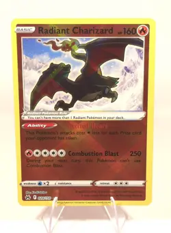 Radiant Charizard 020/159 SWSH: Crown Zenith Holo Pokemon Card - NM - Image 1