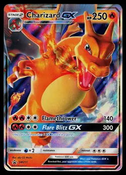 Pokemon Card - Charizard GX Black Star Promo SM211 Holo - Image 1