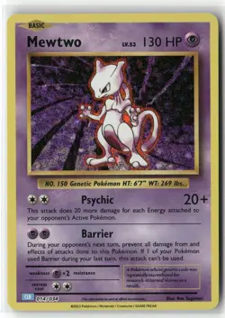 Mewtwo 014/034 Holo Classic Collection Trading Card Game Classic Pokemon NM - Image 1