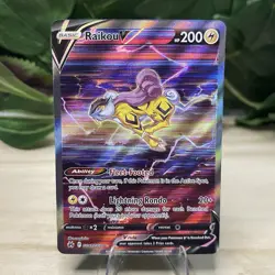 Raikou V GG41 Crown Zenith Galarian Gallery Pokemon Card NM - Image 1