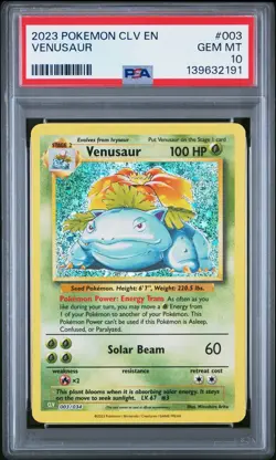 PSA 10 Venusaur Holo - 003/034 CLV Classic Collection - Pokemon Graded Card - Image 1