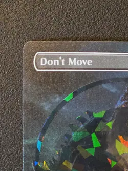 MTG Don't Move (Borderless) Emblem Foil Jurassic World Lost Caverns of Ixalan - Image 3