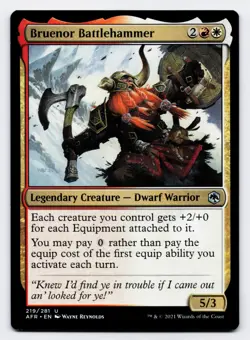 Bruenor Battlehammer [219/281] AFR Uncommon Non-Foil [MTG Card English] - Image 1