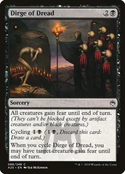 DIRGE OF DREAD X 4 N/M- MASTERS 25 MAGIC THE GATHERING - Image 1